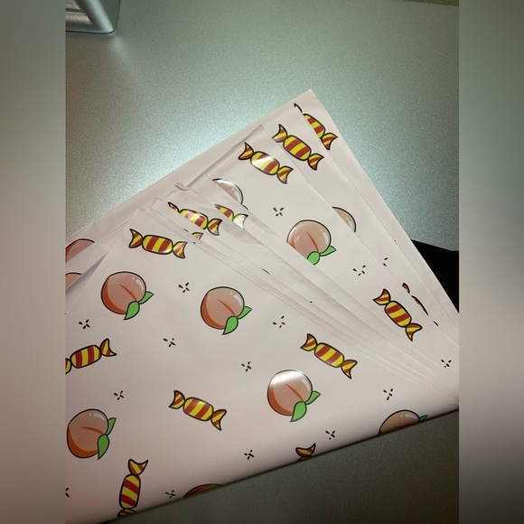 🍑 10 Peach & Candy Poly Mailers 13x10 - Picture 2 of 3